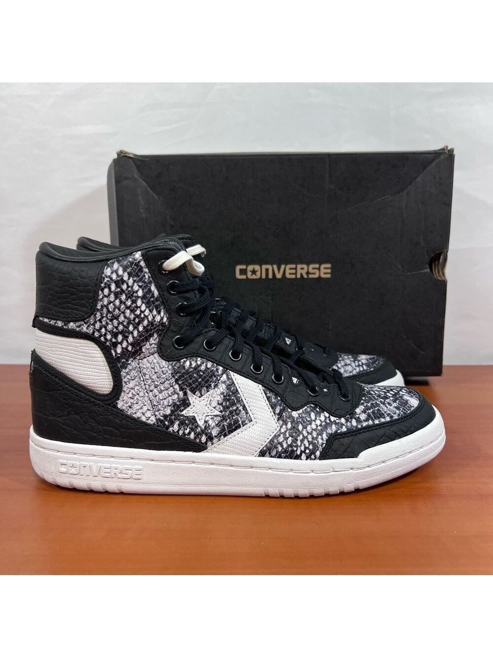 Converse NEW Unisex Fastbreak Hi Black Snake Sneaker Size 9 or 7.5 #B1600
